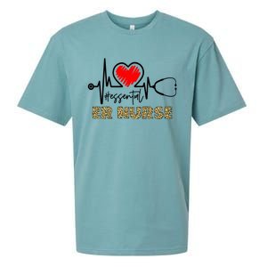 Essential Er Nurse Heartbeat Er Nurse Gift Sueded Cloud Jersey T-Shirt