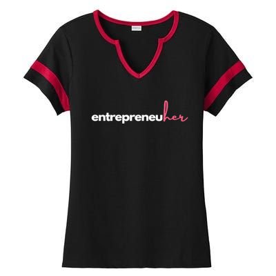 Entrepreneuher Ladies Halftime Notch Neck Tee