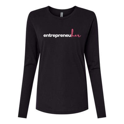 Entrepreneuher Womens Cotton Relaxed Long Sleeve T-Shirt