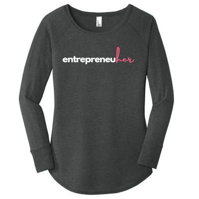 Entrepreneuher Women's Perfect Tri Tunic Long Sleeve Shirt