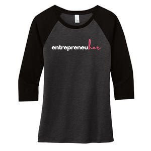 Entrepreneuher Women's Tri-Blend 3/4-Sleeve Raglan Shirt