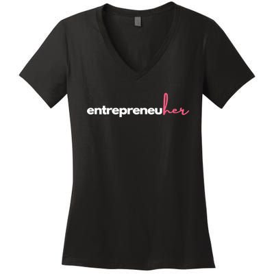 Entrepreneuher Women's V-Neck T-Shirt