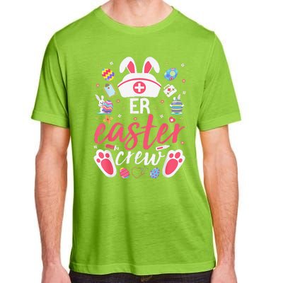 ER Easter Nurse Crew Easter Day Emergency Room Nurses Bunny Adult ChromaSoft Performance T-Shirt