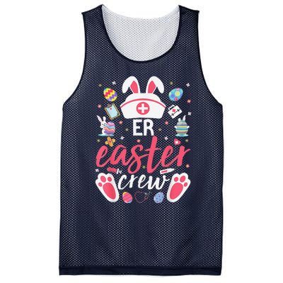 ER Easter Nurse Crew Easter Day Emergency Room Nurses Bunny Mesh Reversible Basketball Jersey Tank