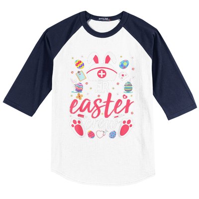 ER Easter Nurse Crew Easter Day Emergency Room Nurses Bunny Baseball Sleeve Shirt