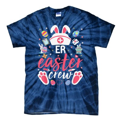 ER Easter Nurse Crew Easter Day Emergency Room Nurses Bunny Tie-Dye T-Shirt