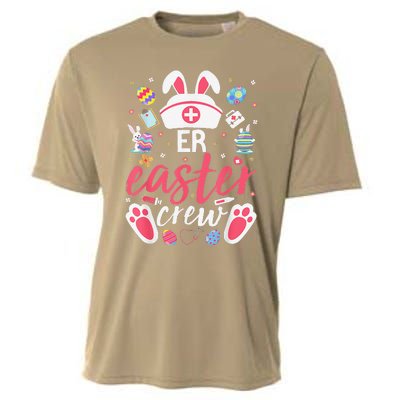 ER Easter Nurse Crew Easter Day Emergency Room Nurses Bunny Cooling Performance Crew T-Shirt