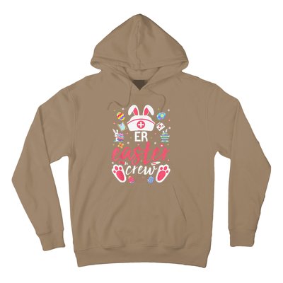 ER Easter Nurse Crew Easter Day Emergency Room Nurses Bunny Hoodie