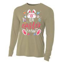 ER Easter Nurse Crew Easter Day Emergency Room Nurses Bunny Cooling Performance Long Sleeve Crew