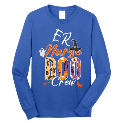 Er Emergency Nurse Boo Crew Funny Medical Squad Gift Long Sleeve Shirt