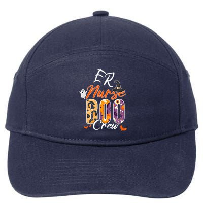 Er Emergency Nurse Boo Crew Funny Medical Squad Gift 7-Panel Snapback Hat