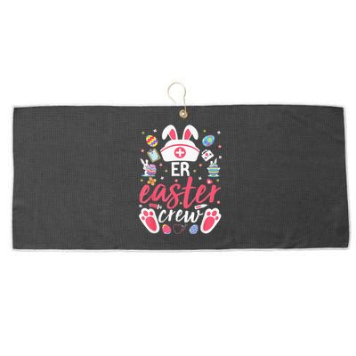 ER Easter Nurse Crew Emergency Room Nurses Large Microfiber Waffle Golf Towel