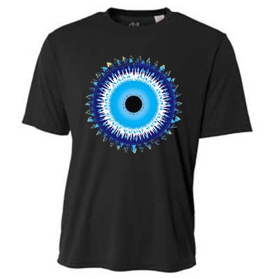 Evil Eye Nazar Protect From Evil Greek Turkish Graphic Cooling Performance Crew T-Shirt