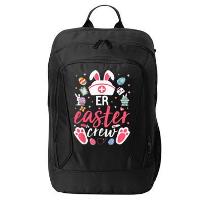 ER Easter Nurse Crew Easter Day Emergency Room Nurses Bunny City Backpack