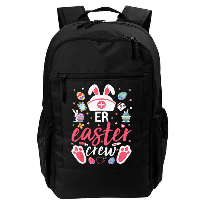 ER Easter Nurse Crew Easter Day Emergency Room Nurses Bunny Daily Commute Backpack