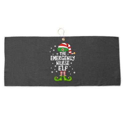 Emergency Er Nurse Elf Family Matching Nursing Christmas Cute Gift Large Microfiber Waffle Golf Towel