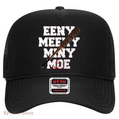 Eeny Meeny Miny Moe Neagan Zombie Killing Walkers Bloody Bat High Crown Mesh Back Trucker Hat