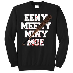 Eeny Meeny Miny Moe Neagan Zombie Killing Walkers Bloody Bat Sweatshirt