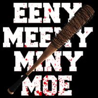 Eeny Meeny Miny Moe Neagan Zombie Killing Walkers Bloody Bat Backpack