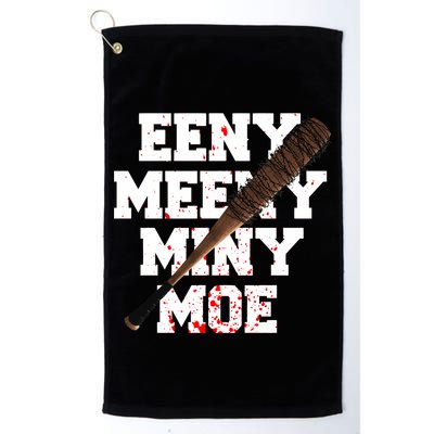 Eeny Meeny Miny Moe Neagan Zombie Killing Walkers Bloody Bat Golf Towel