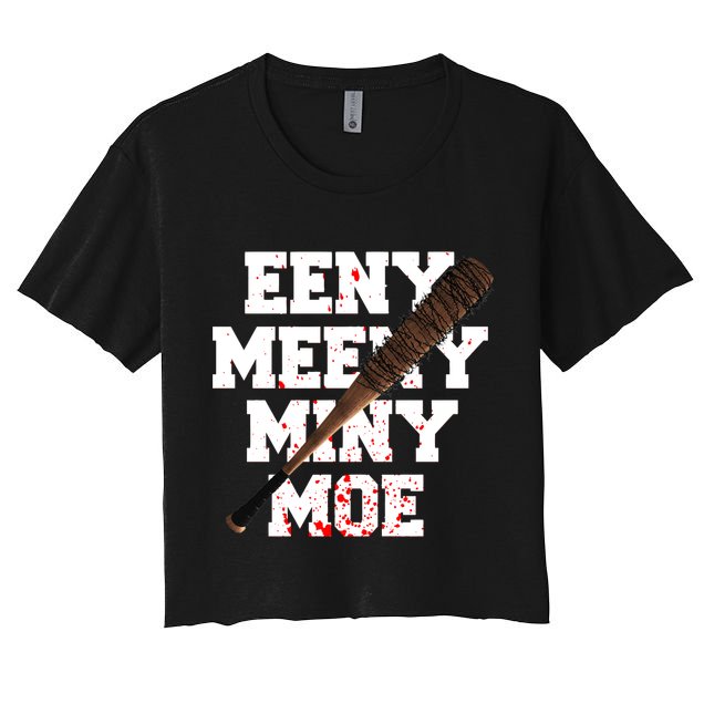 Eeny Meeny Miny Moe Neagan Zombie Killing Walkers Bloody Bat Crop Top