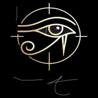 Egypt Eye Of Horus Golden Minimalist Symbol Modern Art Meaningful Gift Bucket Hat