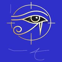 Egypt Eye Of Horus Golden Minimalist Symbol Modern Art Meaningful Gift Visor