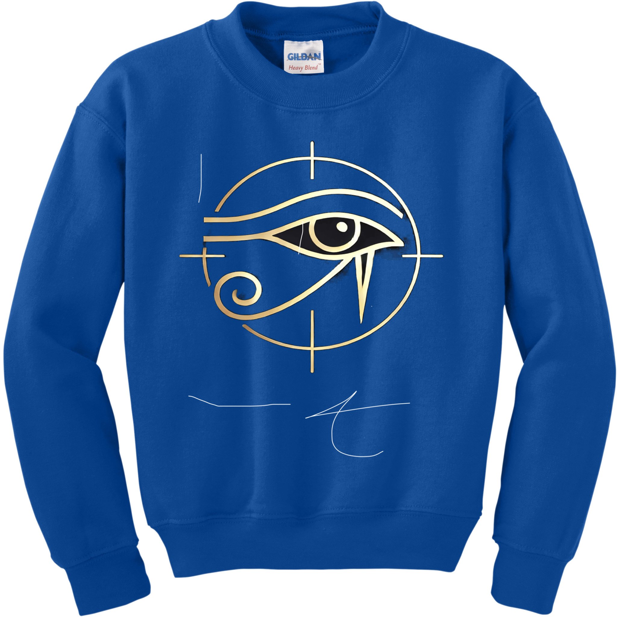 Egypt Eye Of Horus Golden Minimalist Symbol Modern Art Meaningful Gift Kids Sweatshirt