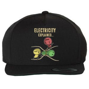 Electricity Explained Ohm Law Wool Snapback Cap