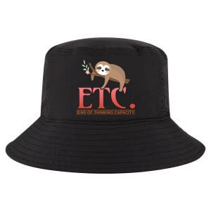 Etc End Of Thinking Capacity Cool Comfort Performance Bucket Hat