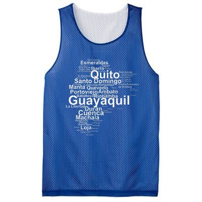 Ecuador Ecuador Outline Ecuador Travel Ecuadorian Ecuador Mesh Reversible Basketball Jersey Tank