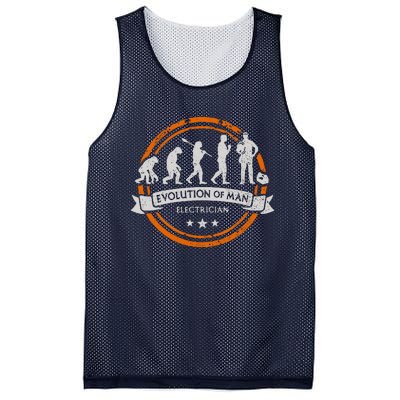 Electrician Evolution Of Man Technical Mesh Reversible Basketball Jersey Tank