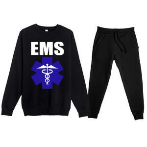 Ems Emt Paramedic Gift Emergency Medical Tech Premium Crewneck Sweatsuit Set