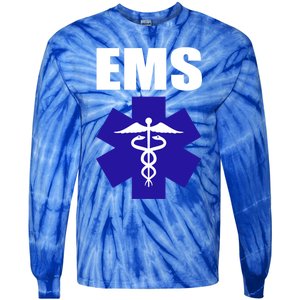 Ems Emt Paramedic Gift Emergency Medical Tech Tie-Dye Long Sleeve Shirt