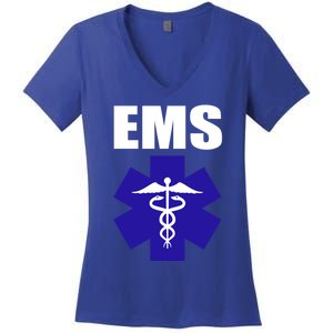 Ems Emt Paramedic Gift Emergency Medical Tech Women's V-Neck T-Shirt