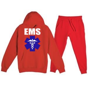 Ems Emt Paramedic Gift Emergency Medical Tech Premium Hooded Sweatsuit Set