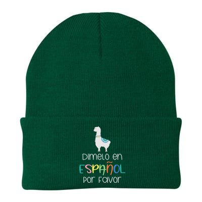 En Espanol Por Favor Maestra Bilingual Spanish Teacher Knit Cap Winter Beanie