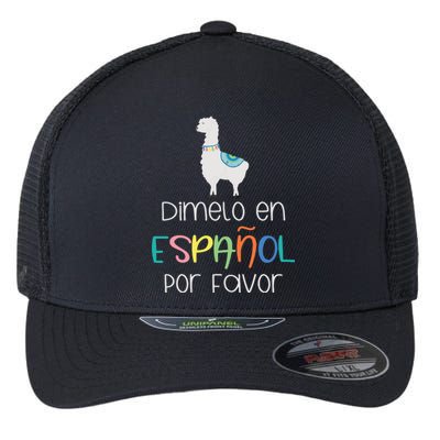 En Espanol Por Favor Maestra Bilingual Spanish Teacher Flexfit Unipanel Trucker Cap