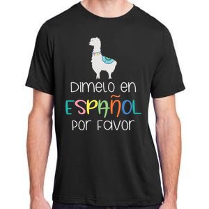 En Espanol Por Favor Maestra Bilingual Spanish Teacher Adult ChromaSoft Performance T-Shirt