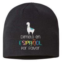 En Espanol Por Favor Maestra Bilingual Spanish Teacher Sustainable Beanie