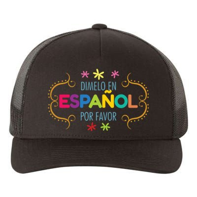 En Espanol Por Favor Spanish Bilingual Teacher Maestra Yupoong Adult 5-Panel Trucker Hat