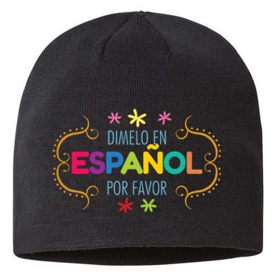 En Espanol Por Favor Spanish Bilingual Teacher Maestra Sustainable Beanie