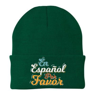 En Espaol Por Favor Spanish Teacher Knit Cap Winter Beanie