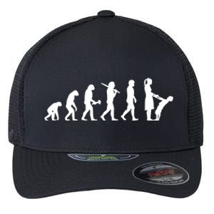 Educator Evolution PreSchool Nurturer Kindergarten Teacher Gift Flexfit Unipanel Trucker Cap