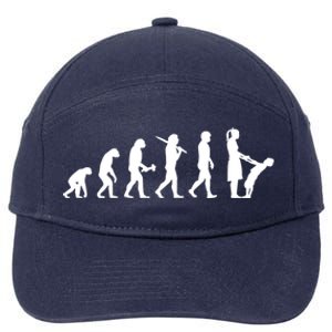 Educator Evolution PreSchool Nurturer Kindergarten Teacher Gift 7-Panel Snapback Hat