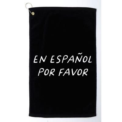En EspañOl Por Favor Spanish Teacher Funny Back To School Golf Towel