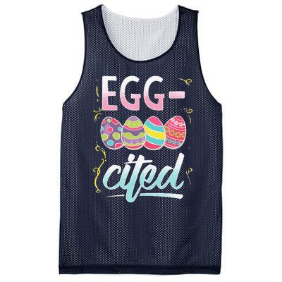 EggCited Easter Party Colorful Confetti Celebrate Mesh Reversible Basketball Jersey Tank