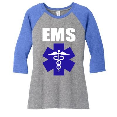 Ems Emt Paramedic Great Gift Emergency Medical Tech Women's Tri-Blend 3/4-Sleeve Raglan Shirt