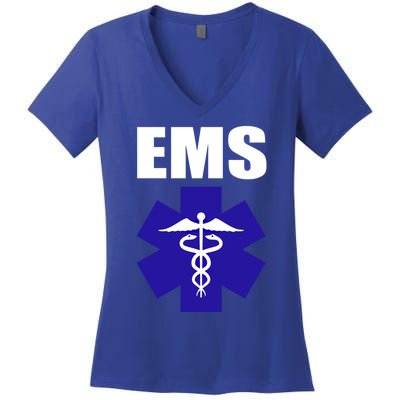 Ems Emt Paramedic Great Gift Emergency Medical Tech Women's V-Neck T-Shirt