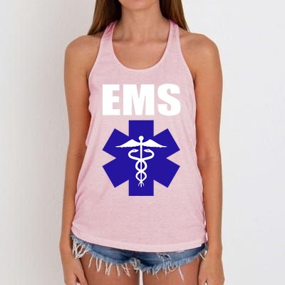 Ems Emt Paramedic Great Gift Emergency Medical Tech Women's Knotted Racerback Tank